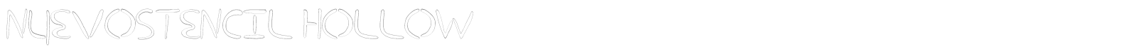 nuevostencil hollow font preview